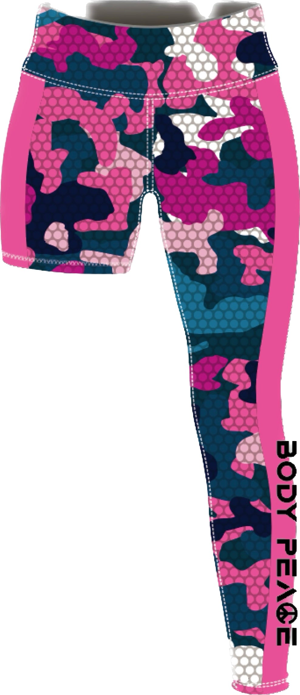 Pink Camo One Legged Leggings – Body Peace Activewear