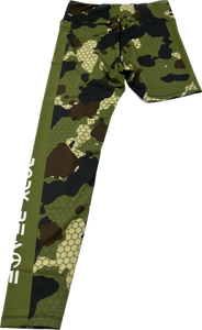 Green Camo One Legged Leggings